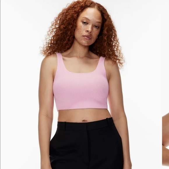 Aritzia Tops - NWOT: Aritzia Sculpt Knit Squareneck Cropped Tank